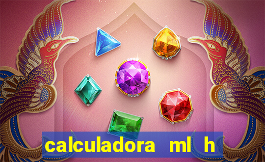 calculadora ml h para mcg kg min